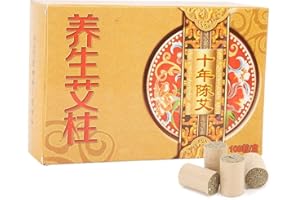 ZJCHAO 108 Stück Moxa Stick, Rollen Sticks Moxa Pure hohen Penetration Moxibustion, raucharme Moxa Stangen, Alt Moxa Rolle Stick Pure Moxa Moxibustion Bar, Natürliche Moxa Rolls Sticks, Moxibustion stick