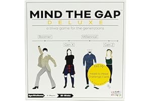 SPIN MASTER GAMES Solid Roots Mind The Gap Deluxe - A Trivia Board Game for The Generations Gen Z Millennial Gen X Boomer Family Games- Games for Adults & Kids 10+