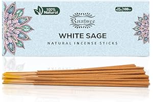 Raajsee Lavender Incense Sticks, 100g Pack, 100% Natural, Hand Rolled, Chemical Free, Perfect for Church, Aromatherapy, Relaxation, Meditation, Positivity and Sensual Therapy