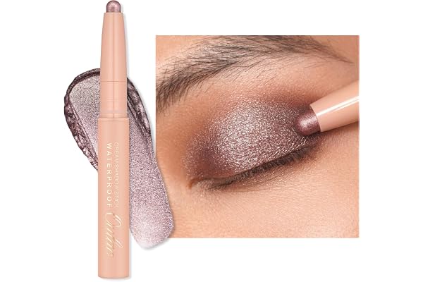 Oulac Fard a Paupiere en Stick Taupe | Crayon à paupières Pivotant 12 Heures de Longue Durée | Haut Pigment Super étanche | Finition Métallique | Vegan | 3.8g (17) Hollywood Dream