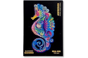 JUEGACONMIGO ANIWOOD Puzzle di legno Animali. Copertina fustellata, scatola del puzzle a grandezza naturale. 3 modalità di difficoltà, elemento decorativo. Pezzi unici e originali di animali (M, Cav. Marino)