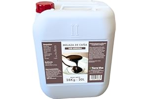 TIERRA VIVA Melaza para plantas ecológica 28Kg (20L). Agro melaza. Fertilizante universal natural que mejora el suelo y potencia tus cultivos. Estimula la actividad de microorganismos beneficiosos