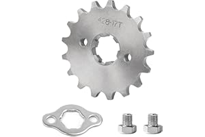 Tunejoy Moto Piñon Delantero 428 de 17 Dientes 20mm Motor Piñón para 50cc 70cc 90cc 110cc 125cc Motocicleta Dirt Pit Bike Mini Bike ATV Quad Ciclomotor