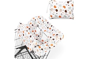 Navaris 2 w 1 ochrona wózka na zakupy i pokrowiec na wysokie krzesełko – ochrona higieniczna pokrowiec na siedzenie dziecka wózek na zakupy – ochrona fotela dziecięcego wkładka