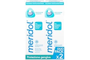 meridol Collutorio Protezione Gengive 2x400ml | Combatte il sanguinamento e l'infiammazione gengivale* |Protegge dalle recidive*|Agisce velocemente**|Effetto antibatterico*|Non macchia I 0% Alcohol