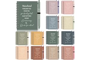 Sinmoe 24 Sets Dankeschön Geschenk für Kollegen Weihnachtsgeschenke Notizbuch Danke für Alles Kugelschreiber Abschiedsgeschenk für Lehrer Mitarbeiter Team(Manchmal vergisst du, dass du großartig bist)