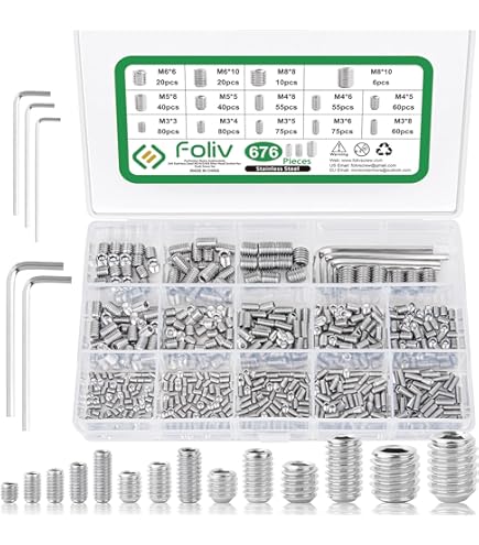 M10x12mm Madenschrauben Edelstahl A2 - 10 Stück DIN 914