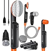 Semptec Urban Survival Technology Akku-Camping-Dusche Mit Tauchpumpe & Multi-Brause, 2-m
