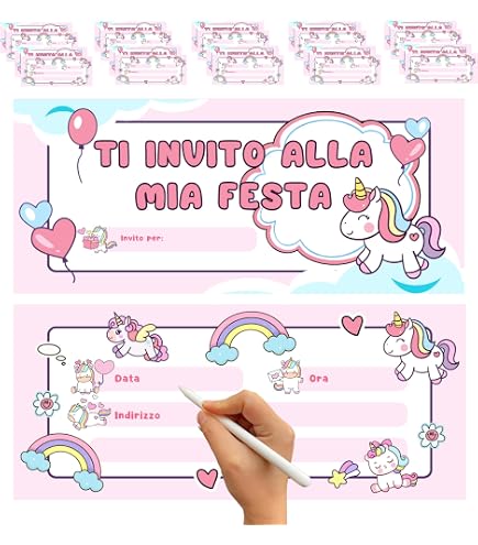 20 Inviti Festa Bowling Per Ragazze - Design Rosa Oro Con Buste, Formato A6, Stampati UK