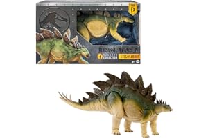 MONSTER HIGH Mattel Jurassic World Kolekcja Hammonda Stegozaur Figurka dinozaura „Zaginiony Świat: Jurassic Park” Duża zabawka mięsożernego dinozaura, usztywniany ogon do ustawiania w różnych pozach, JCH08