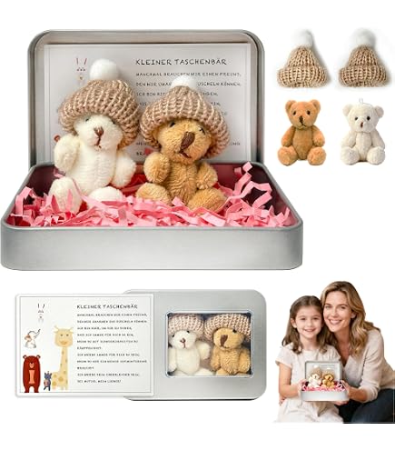 Sorgenbär In Einer Box – Mini-Bär Mit Inspirierender Karte Als Motivationsgeschenk