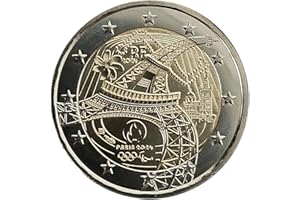 2 EURO COMMEMORATIVI 2 Euro Francia 2024 Torre Eiffel Moneta commemorativa IT0RCO433