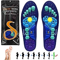 Akusoli Solette Solette Magnetiche Per Scarpe - Con Punti Di Agopressione - Taglia M (40-43) - Anti-affaticamento Solette Giapponesi Dimagranti - Foto 4