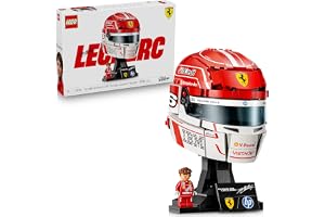 LEGO Editions Scuderia Ferrari HP Charles Leclerc hjälm 43014 | Leksak från 14 år, samlarobjekt med minifigur, rumsdekoration
