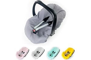 BABEES Rivestimento estivo per ovetto, Fodera estiva, Fodera prottetiva seggioliono auto, universale per ovetto, 100% cotone, di spugna, Idoneo per ovetto, Copriovetto, Copriovetto Estivo