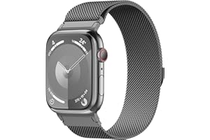 AMSKY Original Milanaise Band Kompatibel mit Apple Watch Armband 40mm 45mm 44mm 41mm 42mm 38mm 49mm, Edelstahl Mesh Metall mit Magnet für iWatch Armband Se Ultra Series 9 8 7 6 5 4 3 2 1