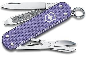 Victorinox, Classic SD Alox, Swiss Army Pocket Knife, Small, Multi Tool, Camping, 5 Functions, Blade, small, Nail file, Screwdriver 2.5 mm