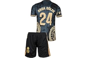 Tayveird Madrid, Ronaldo, Vini Jr, Arda Guler, Maillot Enfant Dragon Football Bleu foncé, Conception spéciale, Football, édition limitée, livré avec Un Short. (Tailles Enfants 4-13 Ans)
