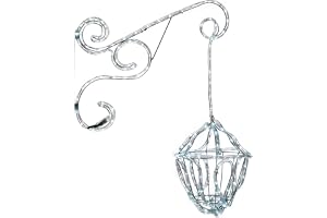 WeRChristmas LED Flashing Lantern Silhouette Christmas Decoration, 60 cm - White