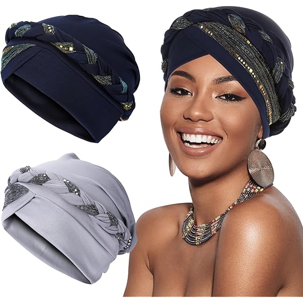 PHOGARY 4 Pezzi Turbante Donna, Turbante Chemioterapia Turbanti - Foto 5