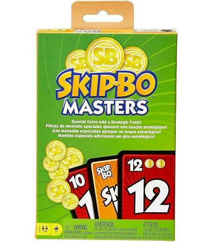 Jeu de société - MATTEL - SKIP BO Deluxe - Mixte - Vert - A partir de 7