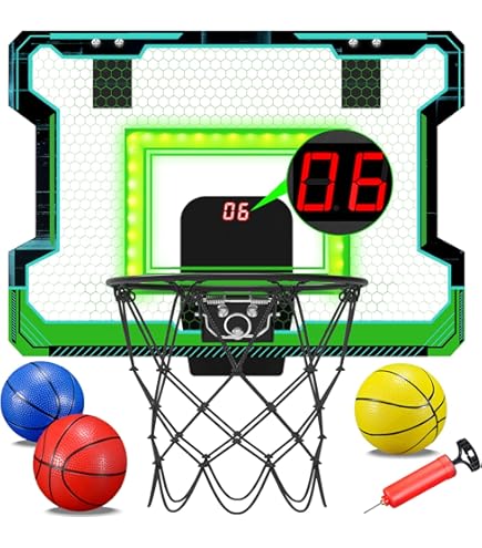 Hover Ball Voetbalcadeaus voor jongens, 2 stuks, football snack stadium, voetbalspelletje voor kinderen van 6, 7, 8, 9 en 10 jaar oud, paascadeau, decompressievliegtuig met licht