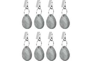 NETONDA Tischdeckenbeschwerer Set, 8 Stück Tischdeckenbeschwerer mit Clips Tischdeckenbeschwerer aus Naturstein Tischdecke Gewichte Schwer für Familie Party Camping Hochzeit Garten Picknick