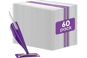 CHAIN PEAK (60 Unidades) WetJet Recambios Desechables Para Fregona Compatibles con Swiffer WetJet, Recambios de Almohadillas Para Fregona Multisuperficie Para Limpieza de Pisos, Paquete de Repuesto de 60 Piezas
