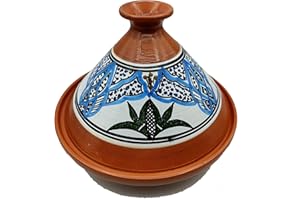 ETNICO ARREDO Tajine 0907211203 Casserole en terre cuite Marocain Tunisien XL 32 cm