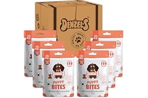 Denzel's All Natural Puppy Treats - Training Bites - Salmon & Peanut Butter (6 x 100g)