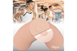BMHNQ 60 Unidades Parches Sensor Freestyle Libre 2 Parche Sensor Fijación Cinta Autoadhesivo Resistente al Agua Agradable a la Piel Dura a Lungo, Hipoalergénico Centro Sin Adhesivo Redondo