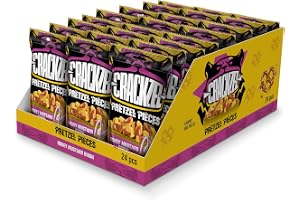CRACKZEL Honey & Mustard & Onion Pretzel Pieces 24 x 85 gr - Pretzelbitar med honung, senap och lök