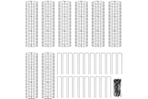 SADNYY 8 Pcs Tree Trunk Protector from Deer Tree Protectors with 48 Ties and 20 Metal Nails Metal Tree Wraps to Protect Bark Mesh Tree Guards Tree Trunk Wrap Tree Sapling Protection for Tree Plant Garden