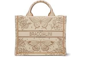 Braccialini Borsa a Mano Donna Queen Tessuto con Pochette