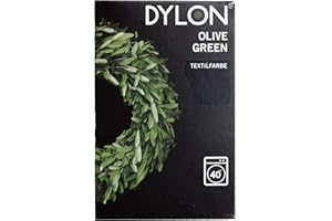 Dylon - Confezione da 200 g di tintura Tessuti e Indumenti per Lavatrice, Disponibile in Diversi Colori Olive Green