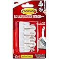 Command Small Wire Hooks, White, Value Pack of 9 Hooks and 12 Adhesive Strips - Suitable for Hanging Kitchen Utensils up to 225 g