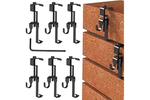 LES-THERESA 6 Stück Wandhalterung Haken Pflanzenhalter Halterungen,Montage Ohne Bohren, Edelstahl Ziegelaufhänger ür Aufhängen von Pflanzenkörben Vogelhäuschen Windspielen Laternen Lichterketten Bilderrahmen