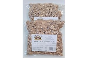 DRYFRUIT L'AGRESTE - MANDORLE PELATE TOSTATE senza SALE, NATURALI - NON FRITTE- 2 Confezioni da 500g SOTTOVUOTO
