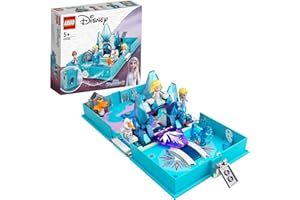 LEGO Disney Princess 43189 La Reine des neiges 2 Les Aventures d’Elsa et Nokk dans Un Livre de Contes, Jouet créatif pour Enfants