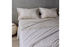 Caleffi - Completo Letto Matrimoniale con Lenzuola Matrimoniali Cotone 100% 240x280, Lenzuolo con Angoli Matrimoniale Coprimaterasso Sotto 180x200 per Materasso Alto 25cm, 2 Federe Cuscino Letto 50x80