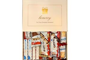BENERRY Luxury Chocolate Letterbox Gift – 12 Assorted Chocolates – Gift for Birthdays, Father’s Day, Mother’s Day, Christmas, Thank You, Him, Her, Kids