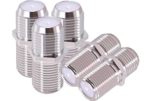 CNARIO 5pcs F Type Adapter F Female to Female Barrel Connectors High Frequency 3GHz Adapter Couplers