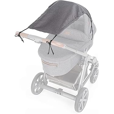 Sonnenschutz Für Kinderwagen - UV Schutz Abdeckung Klappbar & Verstellbar