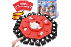 YIKANWEN Juegos de Mesa, Juego de Palabras con Audio en Español, 35 Tarjetas de Temas Diversas, 2 Modos de Jugar, Portátil y Duradero, Adecuado para Familia, Fiestas, Amigos, Viajes y Noches de Juego
