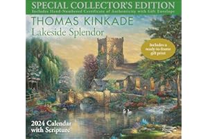 Thomas Kinkade Special Collector's Edition with Scripture 2024 Deluxe Wall Calen: Lakeside Splendor