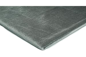 ORIENT FASHION Tela De Terciopelo Suave, Velour, punto elástico 50x150 cm (Grafito)