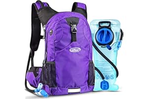 ‎LUNIDRY Lunidry Trinkrucksack Fahrradrucksack mit Trinkblase 2L Wasserdicht Sportrucksack, 20L Hydration Rucksack Herren Damen Outdoor Laufrucksack Tagesrucksack Wanderrucksack für Camping Ski MTB Fahrrad