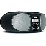 TechniSat DIGITRADIO 1990 - Stereo-Boombox mit DAB+/UKW-Radio und CD-Player (Bluetooth-Audiostreaming, Kopfhöreranschluss, US