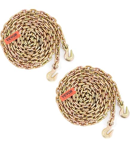 Chaîne Forestière 10m 10mm Grade 80 - Chaîne De Dos Carrée Rouge Joma-Tech Pour Usage Intensif