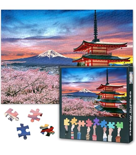 Puzzle da 1000 Pezzi per Adulti - Gioco di Abilità per Tutta la Famiglia Con Fiori e Mare - Decorazione per la Casa